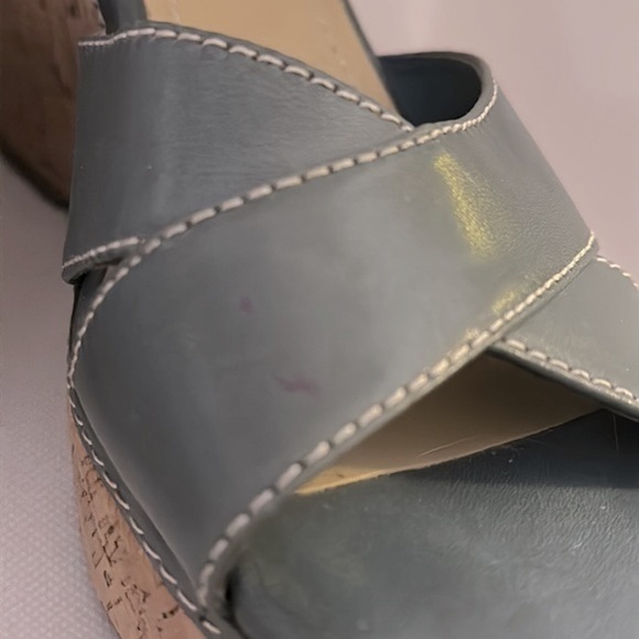 Reba Platform Leather and Cork Sandals Size 9 - EUC - Picture 12 of 12